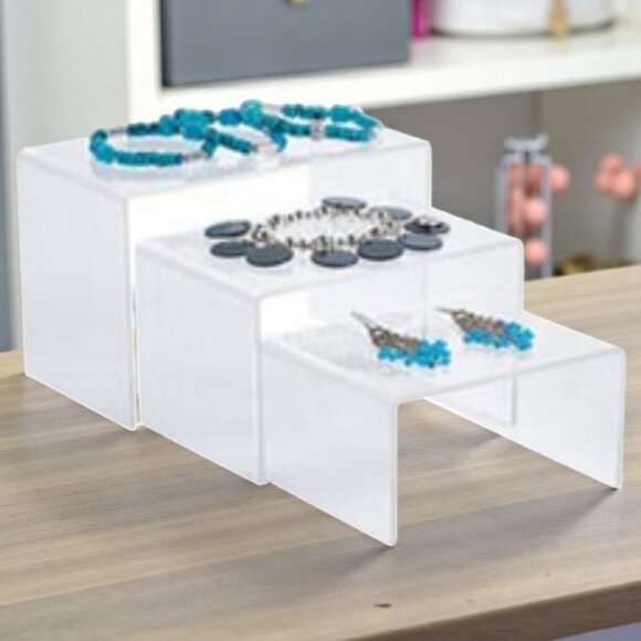 Clear Acrylic Nesting Riser Displays - Picture 1 of 4